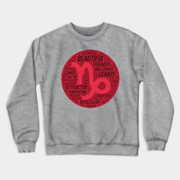 Capricorn zodiac sign Crewneck Sweatshirt by robiman